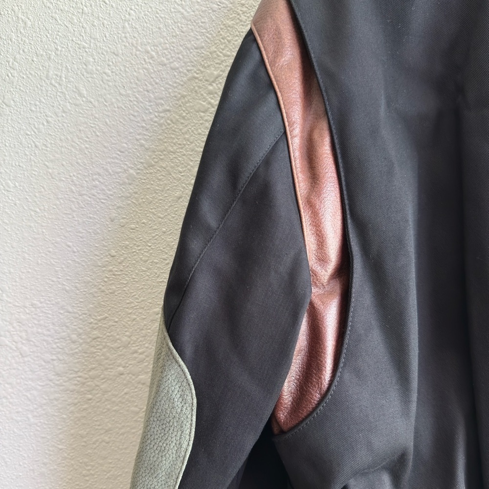 FRAME Luxury Shearling Leather Bomber Jacket - Picture 6 of 15